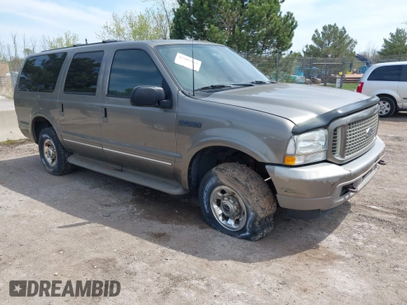 2003 Ford Excursion Limited z VIN 1FMNU43S43ED25493, wystawiony jako IAAI lot #42203333 z przebiegiem Nie podano mil oraz . Historia ofert i sprzedaży dostępna na DreamBid. Obrazek 1.