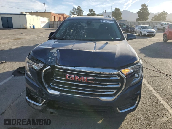 2023 GMC Terrain SLT with VIN 3GKALPEG0PL198834, listed as a Copart auction lot 87021034 with 25,453 mi miles and Salvage Title. Bid and sale history available at carsss.com. Image 5.