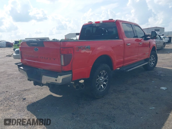 2021 Ford F-250 XL with VIN 1FT7W2BTXMEC24823, listed as a IAAI auction lot 42395257 with Not provided miles and . Bid and sale history available at DreamBid. Image 4.