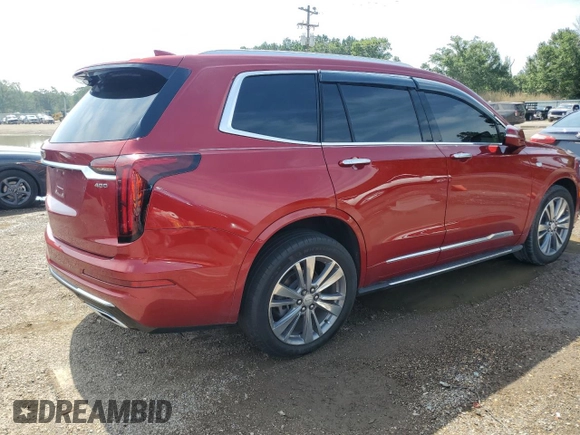 2022 Cadillac XT6 Premium Luxury with VIN 1GYKPCRS7NZ101706, listed as a Copart auction lot 63389985 with 27,021 mi miles and Salvage title. Bid and sale history available at DreamBid. Image 3.