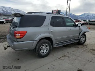 2003 Toyota Sequoia Limited with VIN 5TDBT48A53S166018, listed as a Copart auction lot 47781875 with 201,072 mi miles and Salvage Title. Bid and sale history available at carsss.com. Image 3.