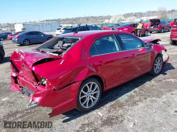 2012 Ford Fusion SE with VIN 3FAHP0HA3CR353435, listed as a IAAI auction lot 41934664 with 85,625 mi miles. Bid and sale history available at carsss.com. Image 4.