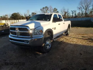 2018 Ram 2500 Tradesman with VIN 3C6UR5HJ6JG183863, listed as a Copart auction lot 87200014 with Not Provided miles and Salvage Title. Bid and sale history available at carsss.com. Image 1.
