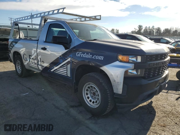 2020 Chevrolet Silverado 1500 Work Truck with VIN 3GCNWAEH5LG133295, listed as a Copart auction lot 82829344 with 90,438 mi miles and Salvage Title. Bid and sale history available at DreamBid. Image 4.