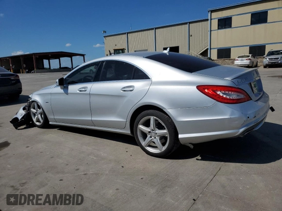 2012 Mercedes-Benz CLS-Class CLS 550 with VIN WDDLJ7DB4CA017287, listed as a Copart auction lot 60674624 with 94,203 mi miles and Salvage Title. Bid and sale history available at carsss.com. Image 2.
