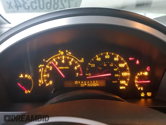 2004 Infiniti QX56 with VIN 5N3AA08A64N806550, listed as a Copart auction lot 72860534 with 302,004 mi miles and Clean Title. Bid and sale history available at carsss.com. Image 9.
