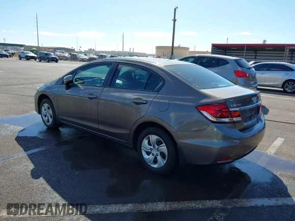 2015 Honda Civic LX with VIN 2HGFB2F54FH521831, listed as a IAAI auction lot 41378803 with 46,226 mi miles and . Bid and sale history available at DreamBid. Image 3.