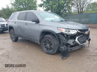 2019 Chevrolet Traverse LS with VIN 1GNERFKW0KJ282581, listed as a IAAI auction lot 41895366 with 80,124 mi miles. Bid and sale history available at carsss.com. Image 1.
