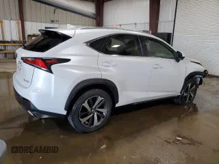 2018 Lexus NX with VIN JTJBARBZXJ2161979, listed as a Copart auction lot 48890045 with 86,590 mi miles and Salvage Title. Bid and sale history available at carsss.com. Image 3.