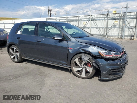2019 Volkswagen Golf GTI S with VIN 3VW6T7AU2KM022686, listed as a Copart auction lot 63297634 with 25,586 mi miles and Salvage Title. Bid and sale history available at carsss.com. Image 4.