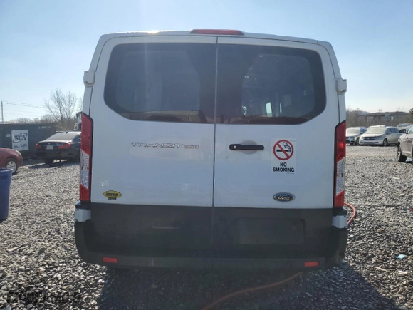 2019 Ford Transit Van with VIN 1FTYR1ZM2KKA42472, listed as a Copart auction lot 46684145 with 130,974 mi miles and Salvage Title. Bid and sale history available at carsss.com. Image 6.