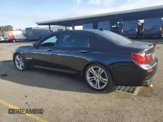 2014 BMW 7 Series 740Li with VIN WBAYE4C50ED137813, listed as a Copart auction lot 80801994 with 159,726 mi miles and Clean Title. Bid and sale history available at carsss.com. Image 2.