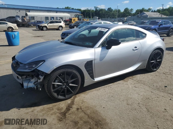 2023 Toyota GR86 Premium with VIN JF1ZNBE18P9763627, listed as a Copart auction lot 56766164 with 9,465 mi miles and Salvage Title. Bid and sale history available at carsss.com. Image 1.
