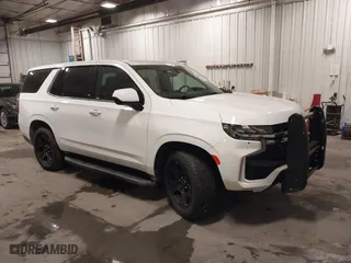 2021 Chevrolet Tahoe Commercial with VIN 1GNSKLED8MR258534, listed as a IAAI auction lot 41645301 with 137,305 mi miles. Bid and sale history available at carsss.com. Image 1.