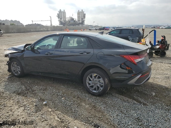 2024 Hyundai Elantra Hybrid Blue with VIN KMHLM4DJ7RU108208, listed as a Copart auction lot 44797965 with 4,969 mi miles and Salvage Title. Bid and sale history available at carsss.com. Image 2.