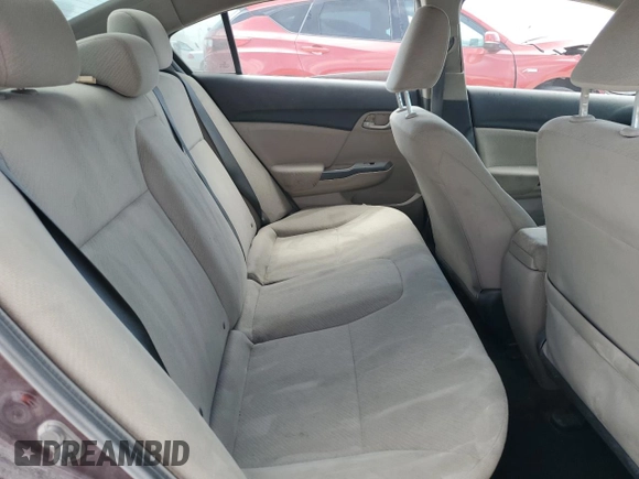 2013 Honda Civic LX with VIN 19XFB2F56DE054256, listed as a Copart auction lot 54928335 with 138,425 mi miles and Salvage title. Bid and sale history available at DreamBid. Image 10.