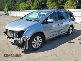 2014 Honda Odyssey EX-L with VIN 5FNRL5H62EB040061, listed as a Copart auction lot 54880355 with 178,179 mi miles and Salvage Title. Bid and sale history available at carsss.com. Image 1.