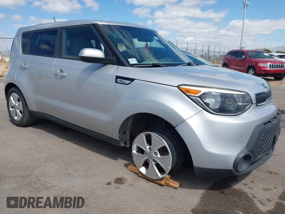 2016 Kia Soul with VIN KNDJN2A22G7842924, listed as a IAAI auction lot 42010597 with 1 mi miles. Bid and sale history available at carsss.com. Image 1.
