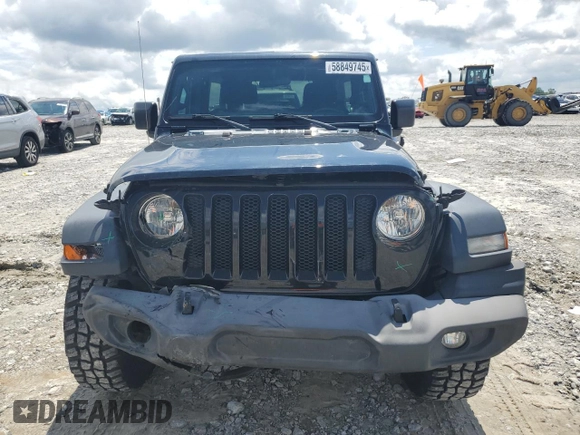 2018 Jeep Wrangler Unlimited Sport with VIN 1C4HJXDG8JW108185, listed as a Copart auction lot 58849745 with 65,097 mi miles and Salvage title. Bid and sale history available at DreamBid. Image 5.