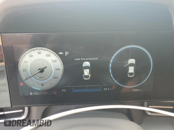 2023 Hyundai Elantra SEL with VIN 5NPLS4AG6PH116052, listed as a Copart auction lot 54130105 with 15,841 mi miles and Salvage title. Bid and sale history available at DreamBid. Image 9.
