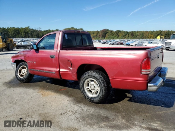 1999 Dodge Dakota SLT with VIN 1B7FL26XXXS263080, listed as a Copart auction lot 76882994 with 0 mi miles and Salvage Title. Bid and sale history available at carsss.com. Image 2.