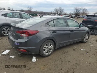 2020 Hyundai Elantra SEL with VIN 5NPD84LF9LH628891, listed as a Copart auction lot 46587595 with 88,655 mi miles and Salvage Title. Bid and sale history available at DreamBid. Image 3.