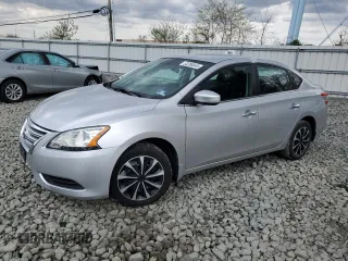 2015 Nissan Sentra S with VIN 3N1AB7AP7FY292511, listed as a Copart auction lot 53286845 with 100,459 mi miles and Salvage Title. Bid and sale history available at carsss.com. Image 1.