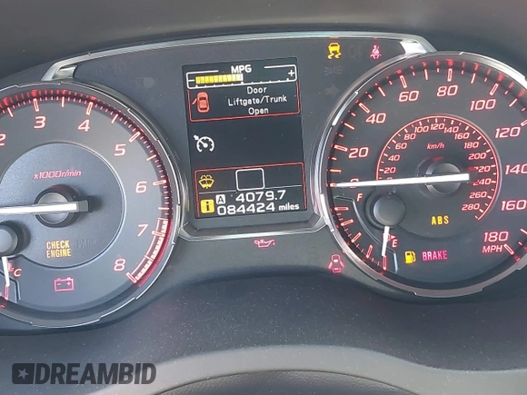 2017 Subaru WRX Premium с VIN JF1VA1E61H9833504, выставлен на аукционе IAAI как лот 42196533 с пробегом 84 424 миль миль и . История ставок и продаж доступна на DreamBid. Изображение 16.