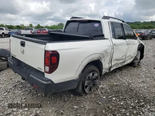 2019 Honda Ridgeline RTL-T with VIN 5FPYK3F67KB027766, listed as a Copart auction lot 56746515 with 66,948 mi miles and Salvage title. Bid and sale history available at DreamBid. Image 3.