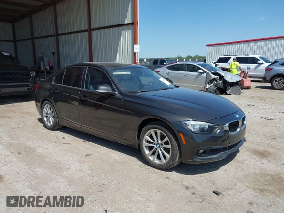 2017 BMW 3 Series 320i with VIN WBA8E1G53HNU13716, listed as a IAAI auction lot 42020354 with 59,308 mi miles. Bid and sale history available at carsss.com. Image 1.