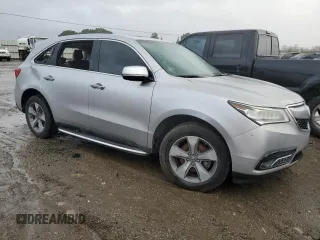 2014 Acura MDX with VIN 5FRYD4H21EB029163, listed as a Copart auction lot 45556965 with Not provided miles and Salvage title. Bid and sale history available at DreamBid. Image 4.