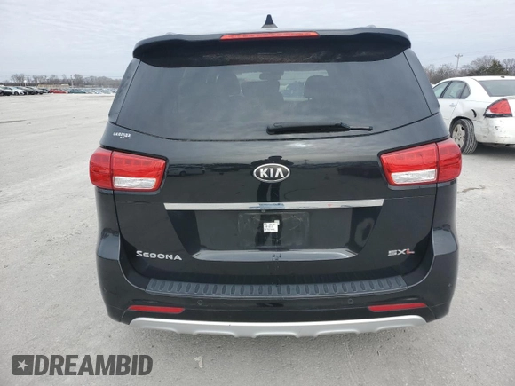 2016 Kia Sedona SX-L with VIN KNDME5C18G6108863, listed as a Copart auction lot 45536295 with 110,337 mi miles and Salvage Title. Bid and sale history available at carsss.com. Image 6.