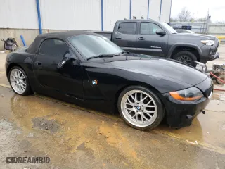 2003 BMW Z4 2.5i with VIN 4USBT33413LR63440, listed as a Copart auction lot 49595295 with 119,717 mi miles and Salvage Title. Bid and sale history available at carsss.com. Image 4.