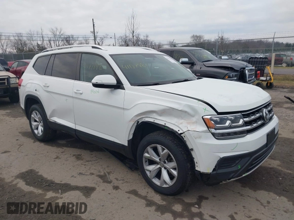 2018 Volkswagen Atlas S with VIN 1V2AP2CAXJC532712, listed as a IAAI auction lot 41177882 with 105,832 mi miles and . Bid and sale history available at DreamBid. Image 1.