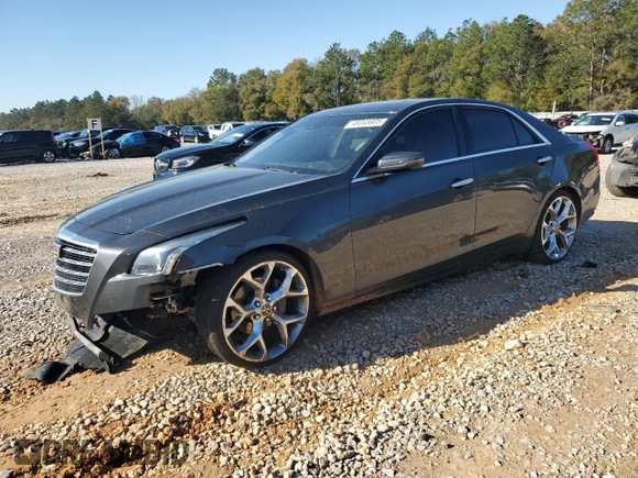 2017 Cadillac CTS Sedan Luxury RWD with VIN 1G6AR5SX8H0128521, listed as a Copart auction lot 48345805 with 107,281 mi miles and Salvage Title. Bid and sale history available at carsss.com. Image 1.