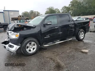 2019 Ram 1500 Big Horn with VIN 1C6RREFG8KN685683, listed as a Copart auction lot 83982324 with 80,711 mi miles and Salvage title. Bid and sale history available at DreamBid. Image 1.