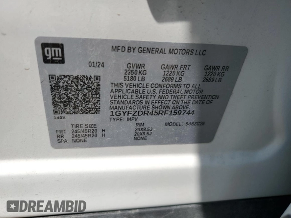 2024 Cadillac XT4 AWD Premium Luxury z VIN 1GYFZDR45RF159744, wystawiony jako Copart lot #62068595 z przebiegiem 14 631 mil mil oraz Szkoda całkowita • Salvage title. Historia ofert i sprzedaży dostępna na DreamBid. Obrazek 14.