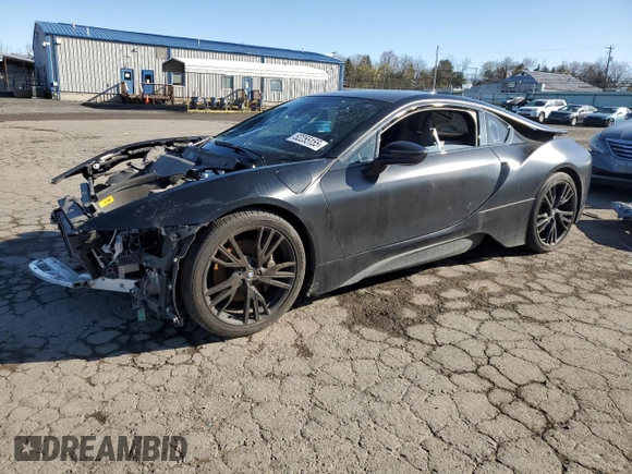 2017 BMW i8 with VIN WBY2Z2C32HV676639, listed as a Copart auction lot 52255155 with 86,864 mi miles and Non Repairable. Bid and sale history available at carsss.com. Image 1.