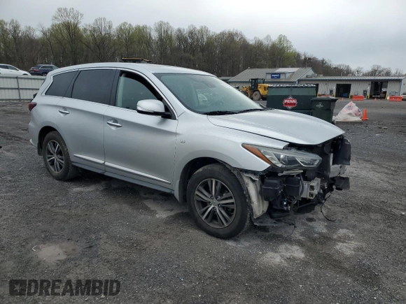 2019 Infiniti QX60 Luxe with VIN 5N1DL0MN1KC535141, listed as a Copart auction lot 52712525 with 95,192 mi miles and Salvage title. Bid and sale history available at DreamBid. Image 4.