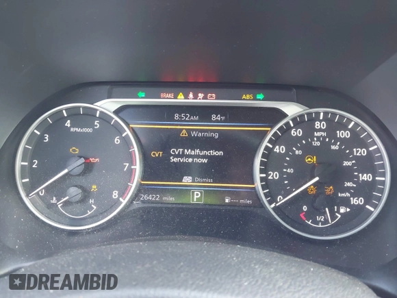 2024 Nissan Sentra SV with VIN 3N1AB8CV4RY272268, listed as a IAAI auction lot 42604720 with 26,422 mi miles and . Bid and sale history available at DreamBid. Image 7.