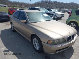 2001 BMW 5 Series 530iA with VIN WBADT63401CF04333, listed as a IAAI auction lot 41798119 with 1 mi miles. Bid and sale history available at carsss.com. Image 1.