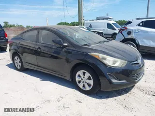 2016 Hyundai Elantra SE with VIN KMHDH4AE7GU628373, listed as a IAAI auction lot 41936414 with 55,609 mi miles. Bid and sale history available at carsss.com. Image 1.