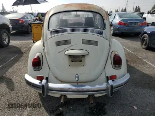 1970 Volkswagen Beetle with VIN 1102980616, listed as a Copart auction lot 43115565 with 49,206 mi miles and Clean Title. Bid and sale history available at DreamBid. Image 6.