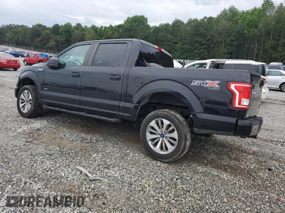 2017 Ford F-150 XL with VIN 1FTEW1EP7HKE32407, listed as a Copart auction lot 57762285 with 83,361 mi miles and Salvage title. Bid and sale history available at DreamBid. Image 2.