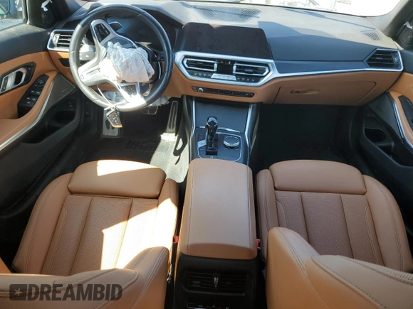 2022 BMW 3 Series M340i xDrive with VIN 3MW5U9J08N8C23040, listed as a Copart auction lot 49421355 with 0 mi miles and Salvage Title. Bid and sale history available at carsss.com. Image 8.