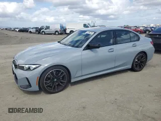 2024 BMW 3 Series M340i with VIN 3MW49FS03R8E17281, listed as a Copart auction lot 51256225 with 18,241 mi miles and Salvage Title. Bid and sale history available at carsss.com. Image 1.