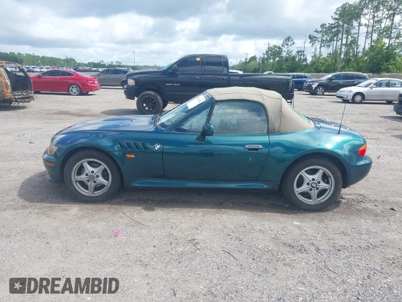 1999 BMW Z3 2.5 with VIN 4USCH9336XLF81090, listed as a IAAI auction lot 42742278 with 164,341 mi miles and . Bid and sale history available at DreamBid. Image 14.