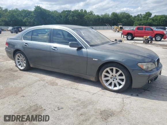 2006 BMW 7 Series 750Li z VIN WBAHN83576DT35295, wystawiony jako Copart lot #55359635 z przebiegiem 159 790 mil mil oraz Szkoda całkowita • Salvage title. Historia ofert i sprzedaży dostępna na DreamBid. Obrazek 4.