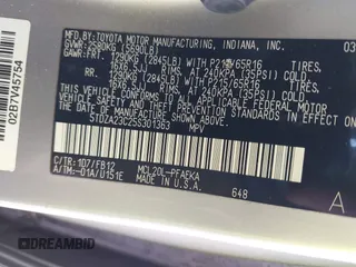 2005 Toyota Sienna CE z VIN 5TDZA23C25S301363, wystawiony jako IAAI lot #42387017 z przebiegiem 184 949 mil mil oraz . Historia ofert i sprzedaży dostępna na DreamBid. Obrazek 9.