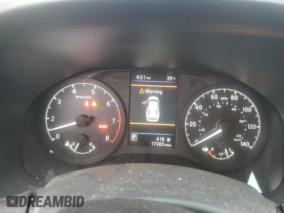 2024 Nissan Altima S with VIN 1N4BL4BV7RN423311, listed as a Copart auction lot 48286655 with 17,265 mi miles and Salvage Title. Bid and sale history available at carsss.com. Image 9.